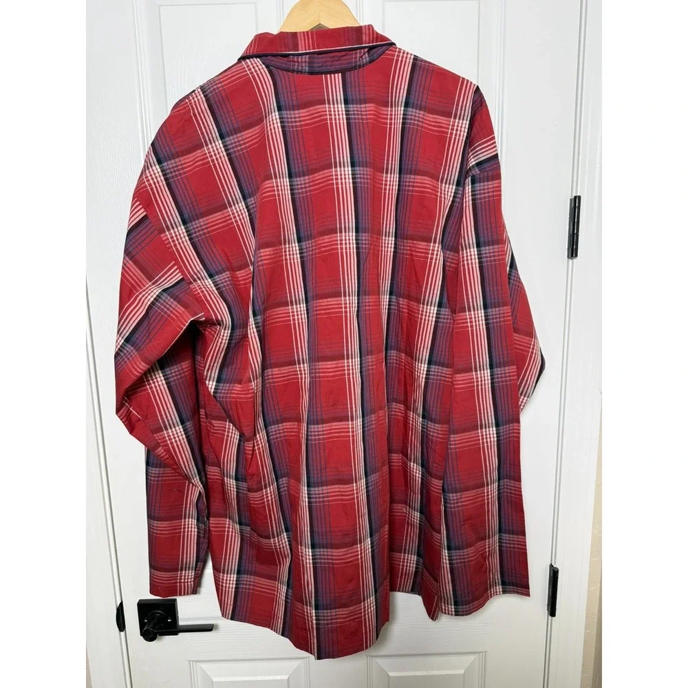 Polo Ralph Lauren Woven Pajama Shirt Red Plaid Tartan Mens XL NWT